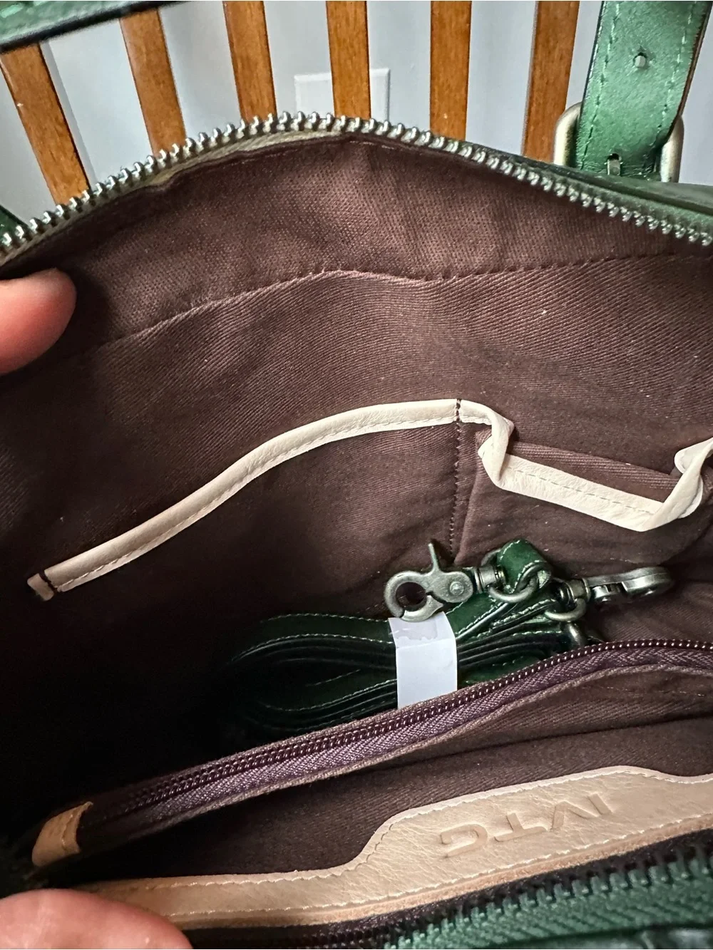 IVTG Real Leather Shoulder Bag NWT